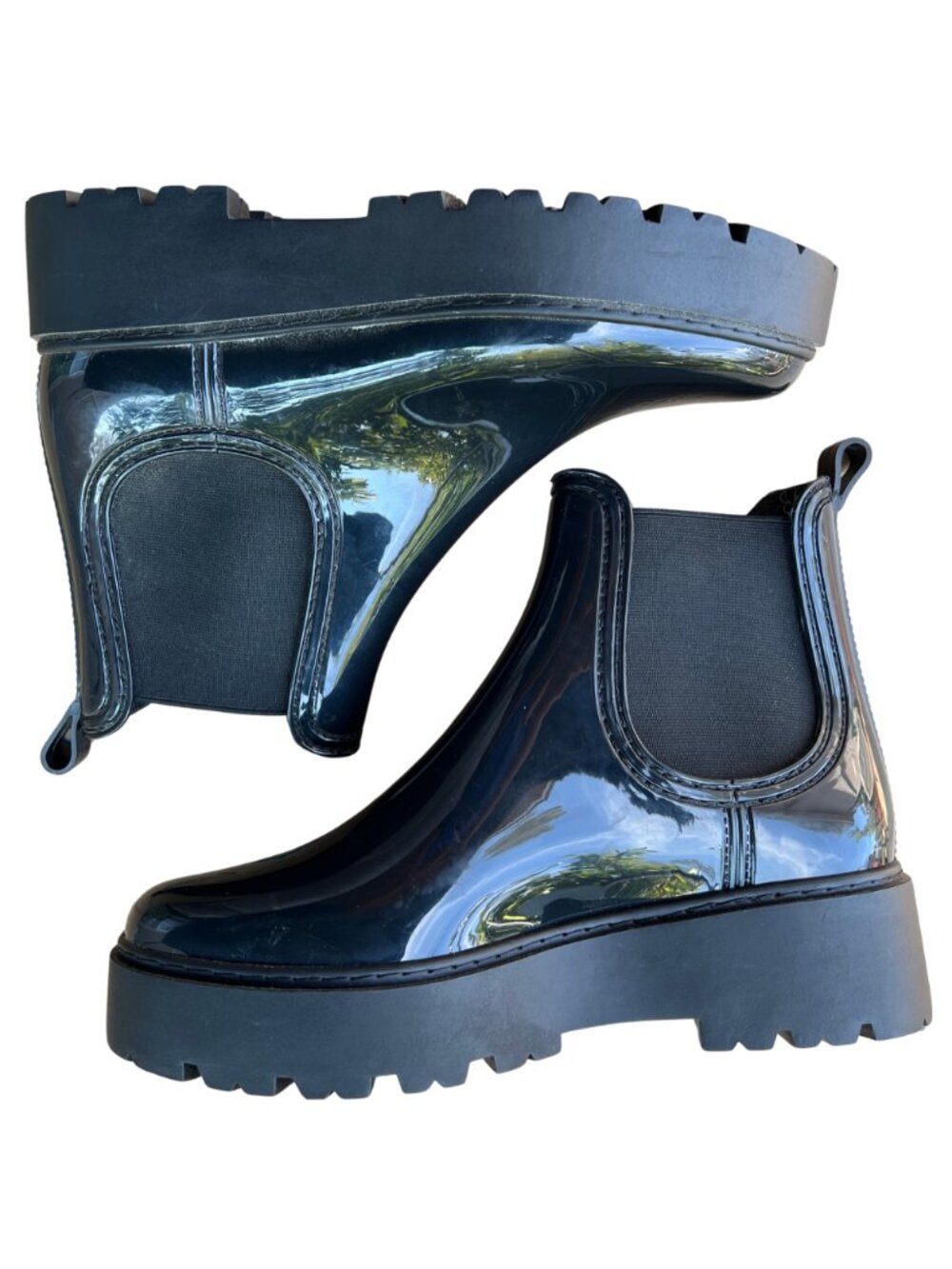 DV by Dolce Vita Thunder Chelsea Platform Rain Boots Women’s Size 9